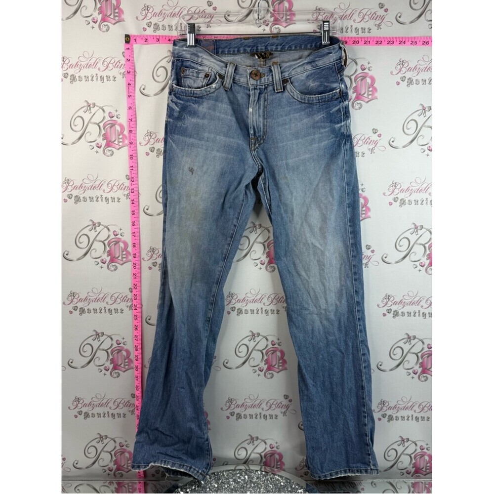 Lucky Brand Men's Straight Jeans Light Blue Washed denim Y2K casual